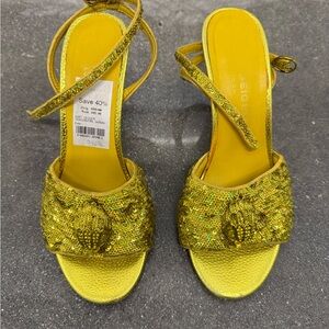 Kurt Geiger Gold Sequin Heels